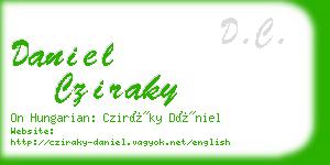 daniel cziraky business card